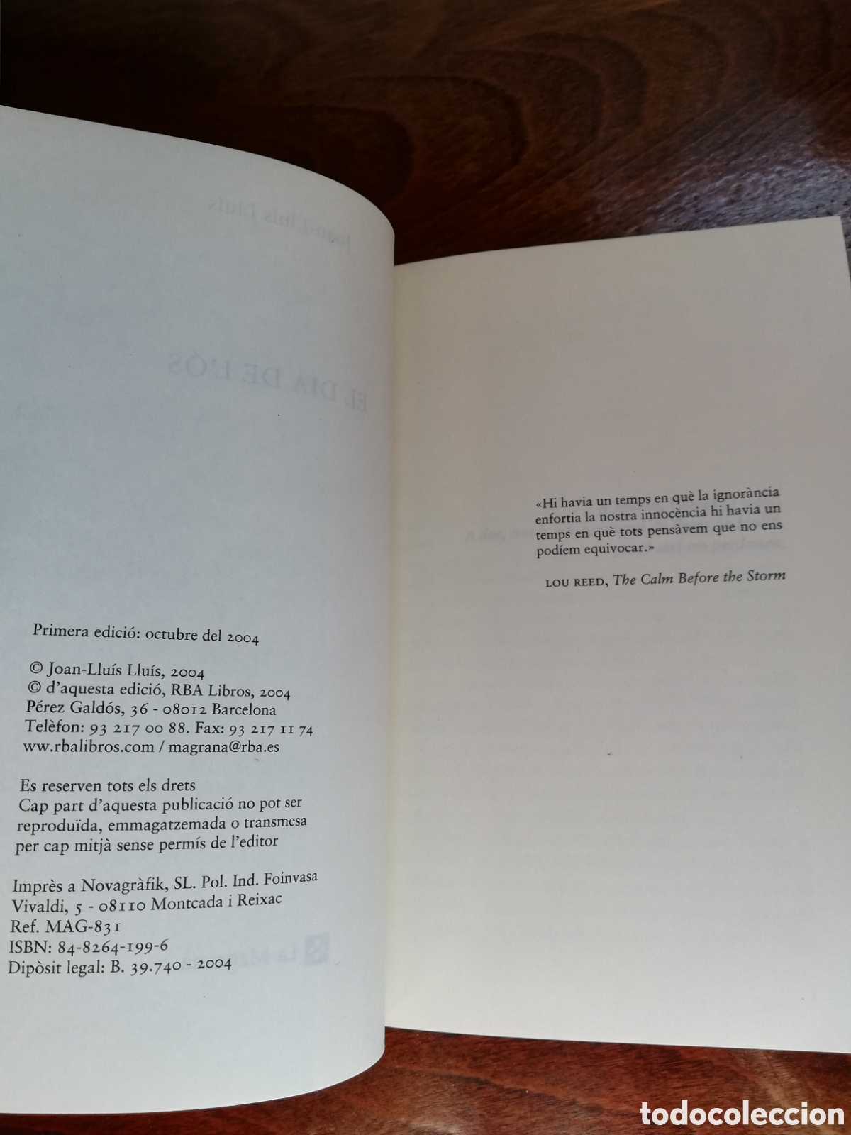 Libros de segunda mano: EL DIA DE L&Oacute;S-JOAN-LLU&Iacute;S LLU&Iacute;S - Foto 2