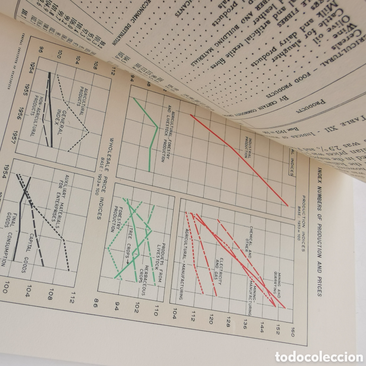 Libros de segunda mano: Librito de estad&iacute;stica Italy Today de 1959. Instituto centrale di statistica - Foto 7
