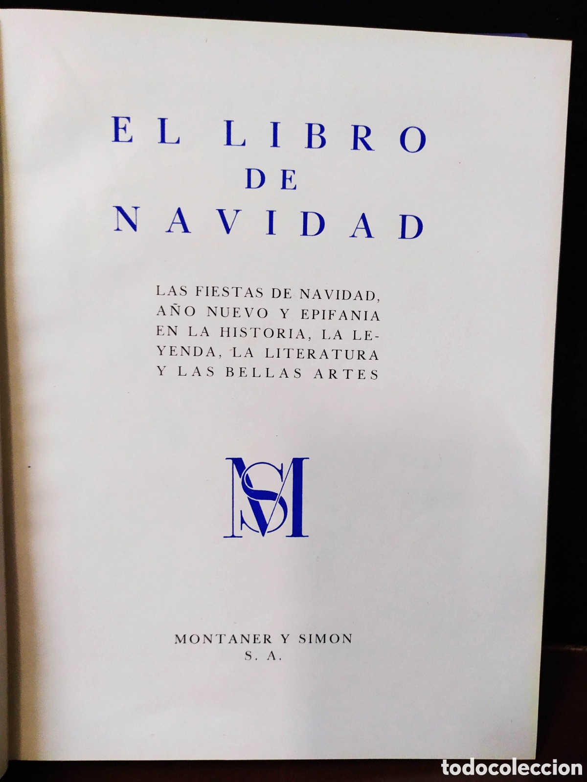 Libros de segunda mano: El libro de Navidad. Montaner y Simon. 1948 - Foto 2