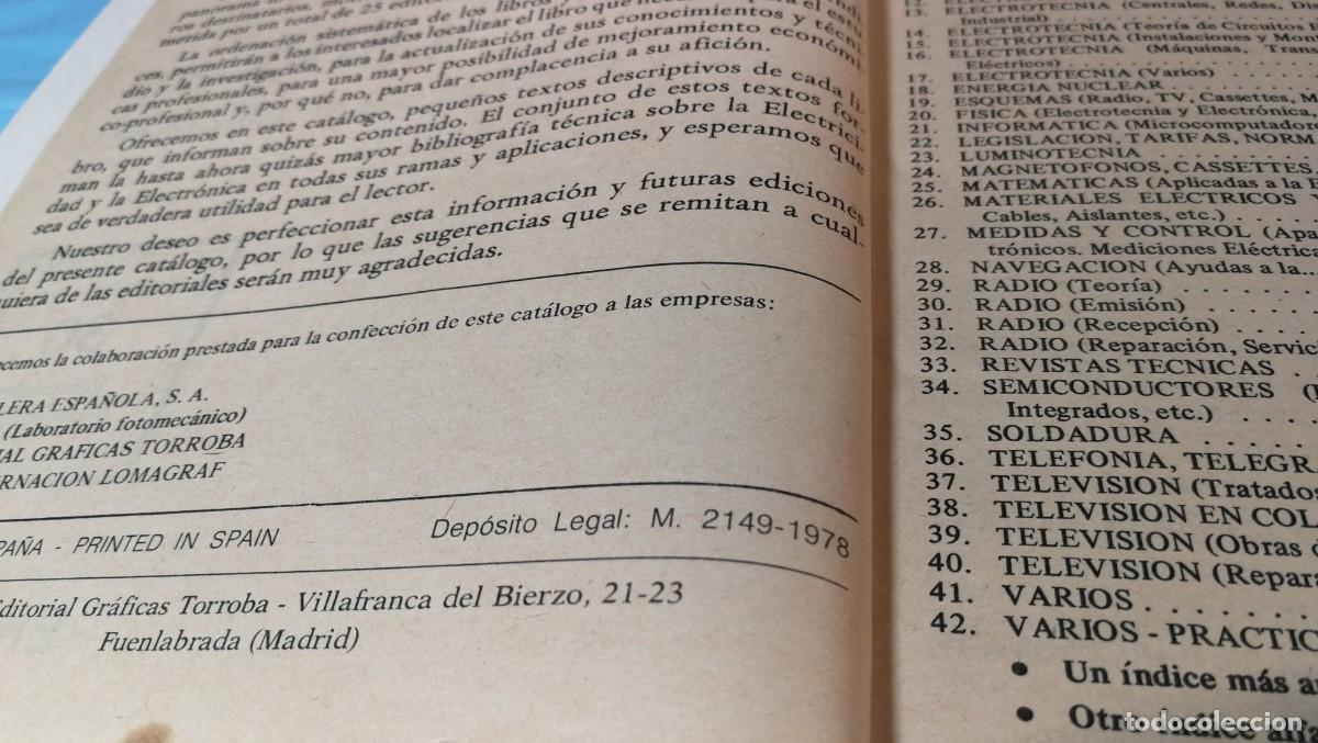 Libros de segunda mano: ELECTROTECNIA, ELECTR&Oacute;NICA, INFORM&Aacute;TICA, Editorial Paraninfo, 1978 - Foto 5