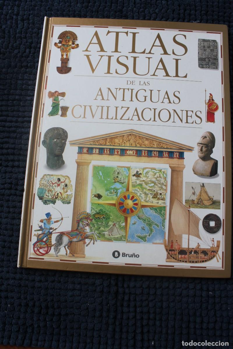 Libros de segunda mano: ATLAS VISUAL DE LAS ANTIGUAS CIVILIZACIONES ; BRU&Ntilde;O - Foto 1