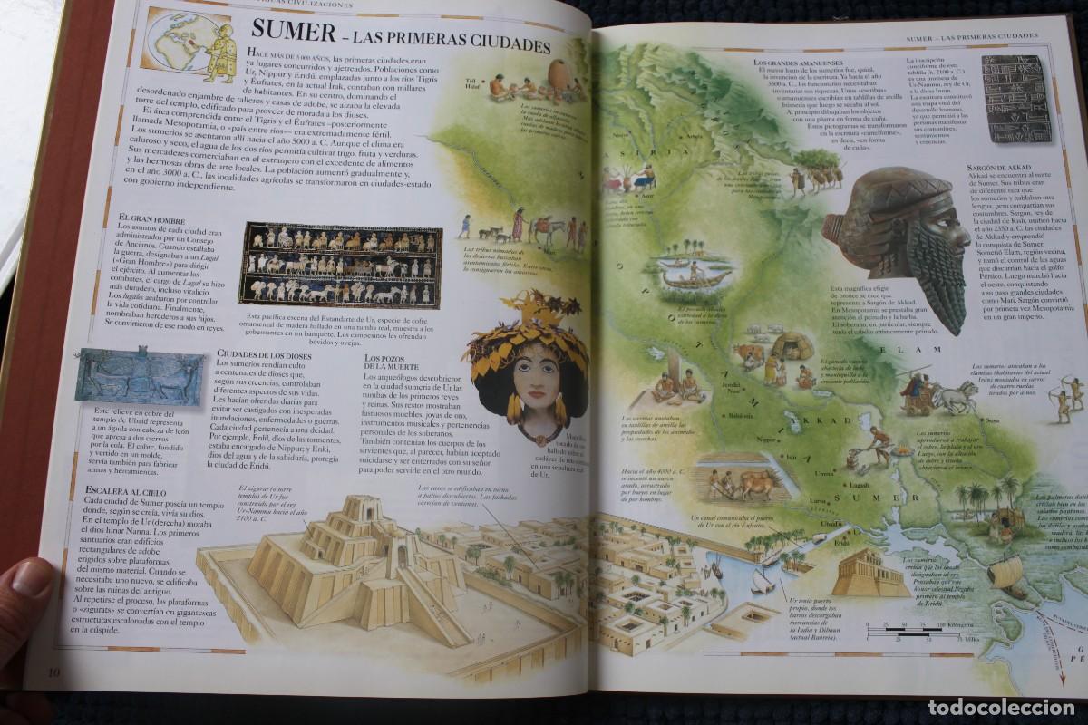 Libros de segunda mano: ATLAS VISUAL DE LAS ANTIGUAS CIVILIZACIONES ; BRU&Ntilde;O - Foto 2