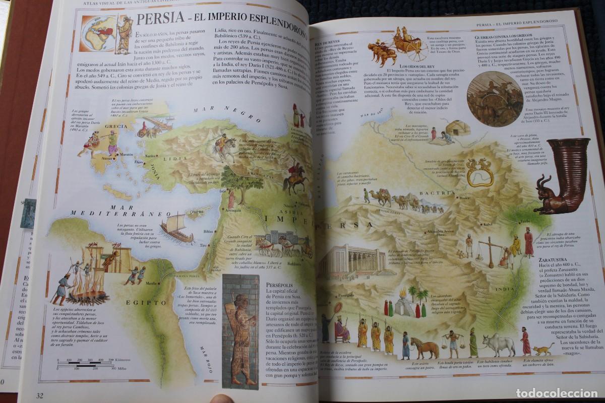 Libros de segunda mano: ATLAS VISUAL DE LAS ANTIGUAS CIVILIZACIONES ; BRU&Ntilde;O - Foto 3