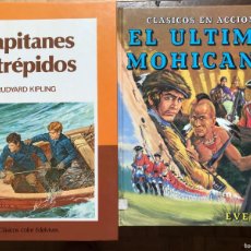 Libros de segunda mano: LOTE DE DOS LIBROS EL ULTIMO MOHICANO Y CAPITANES INTRÉPIDOS. Lote 371743606