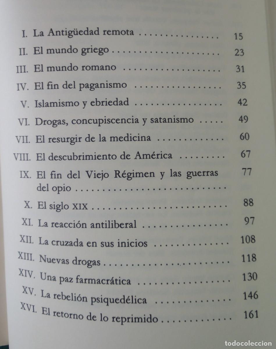 Libros de segunda mano: HISTORIA ELEMENTAL DE LAS DROGAS -- ANTONIO ESCOHOTADO - Foto 3