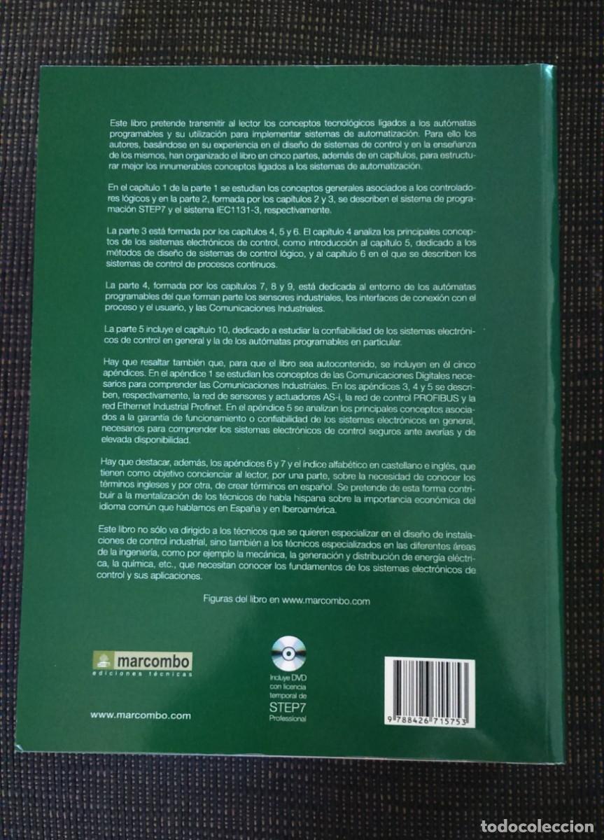 Libros de segunda mano: AUT&Oacute;MATAS PROGRAMABLES Y SISTEMAS DE AUTOMATIZACI&Oacute;N. ENRIQUE MANDADO. MARCOMBO - Foto 3