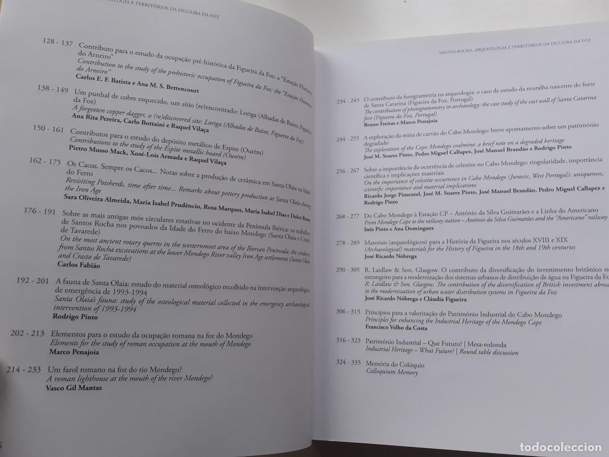 Libros de segunda mano: SANTOS ROCHA - ARQUEOLOG&Iacute;A E TERRITORIOS DA FIGUEIRA DA FOZ - Foto 3