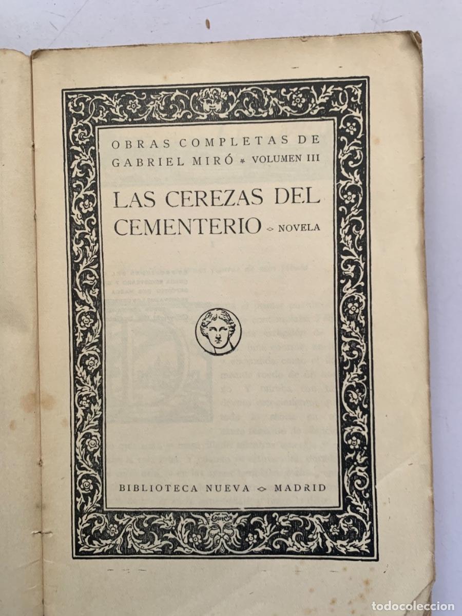 Libros de segunda mano: Las cerezas del cementerio de Gabriel Mir&oacute; (CAJ 1) - Foto 2