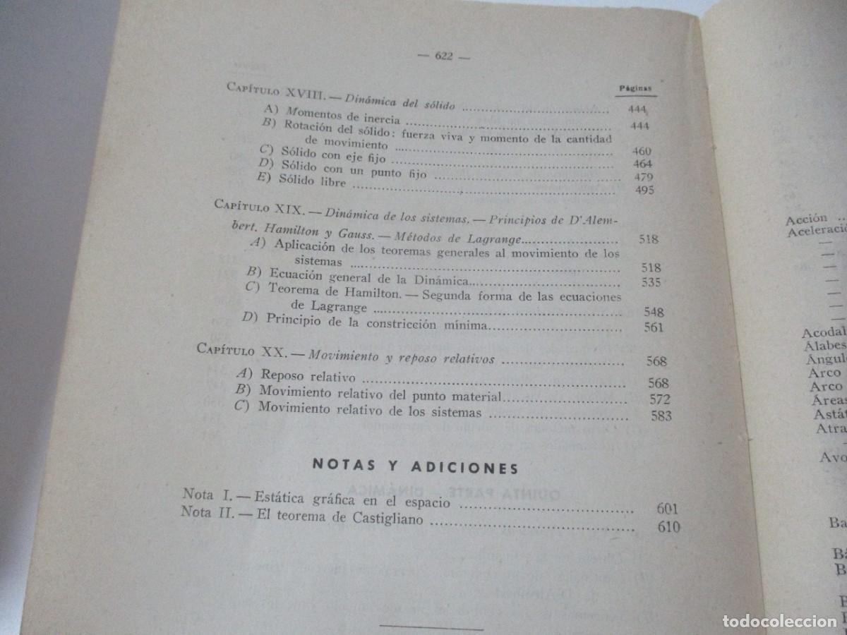 Libros de segunda mano: FERM&Iacute;N CASARES Mec&aacute;nica general W15285 - Foto 4