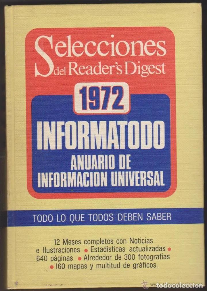 Libros de segunda mano: 1972. Informatodo. Anuario de informaci&oacute;n universal. Reader&acute;s Digest - Foto 1