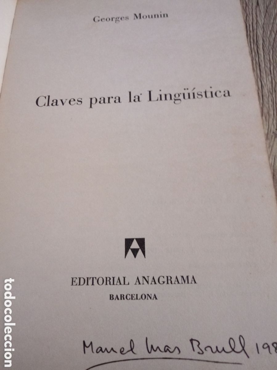 Libros de segunda mano: Claves para la Ling&uuml;istica de Georges Mounin - Foto 2