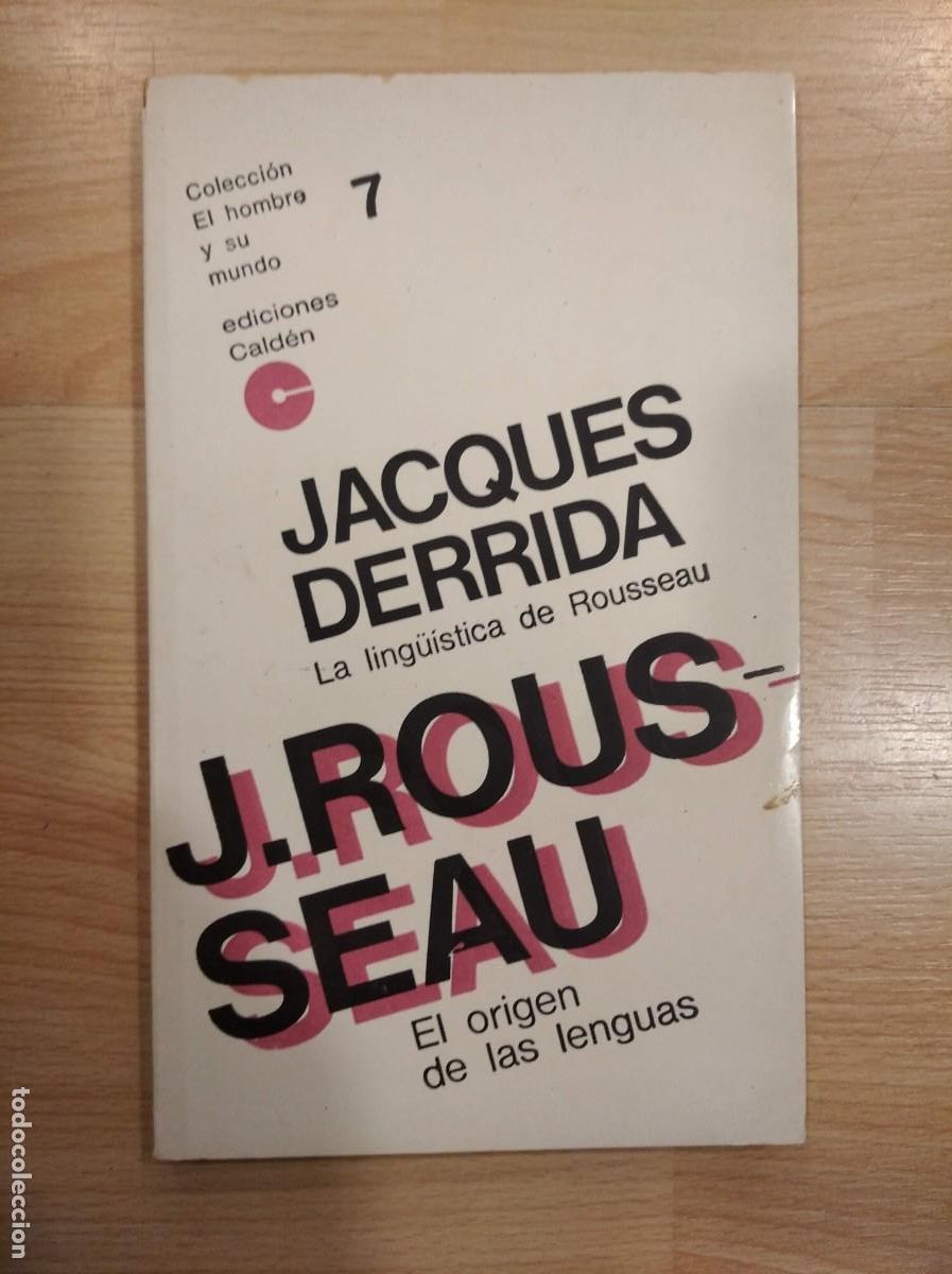 Libros de segunda mano: El or&iacute;gen de las lenguas. Rousseau. Derrida - Foto 1