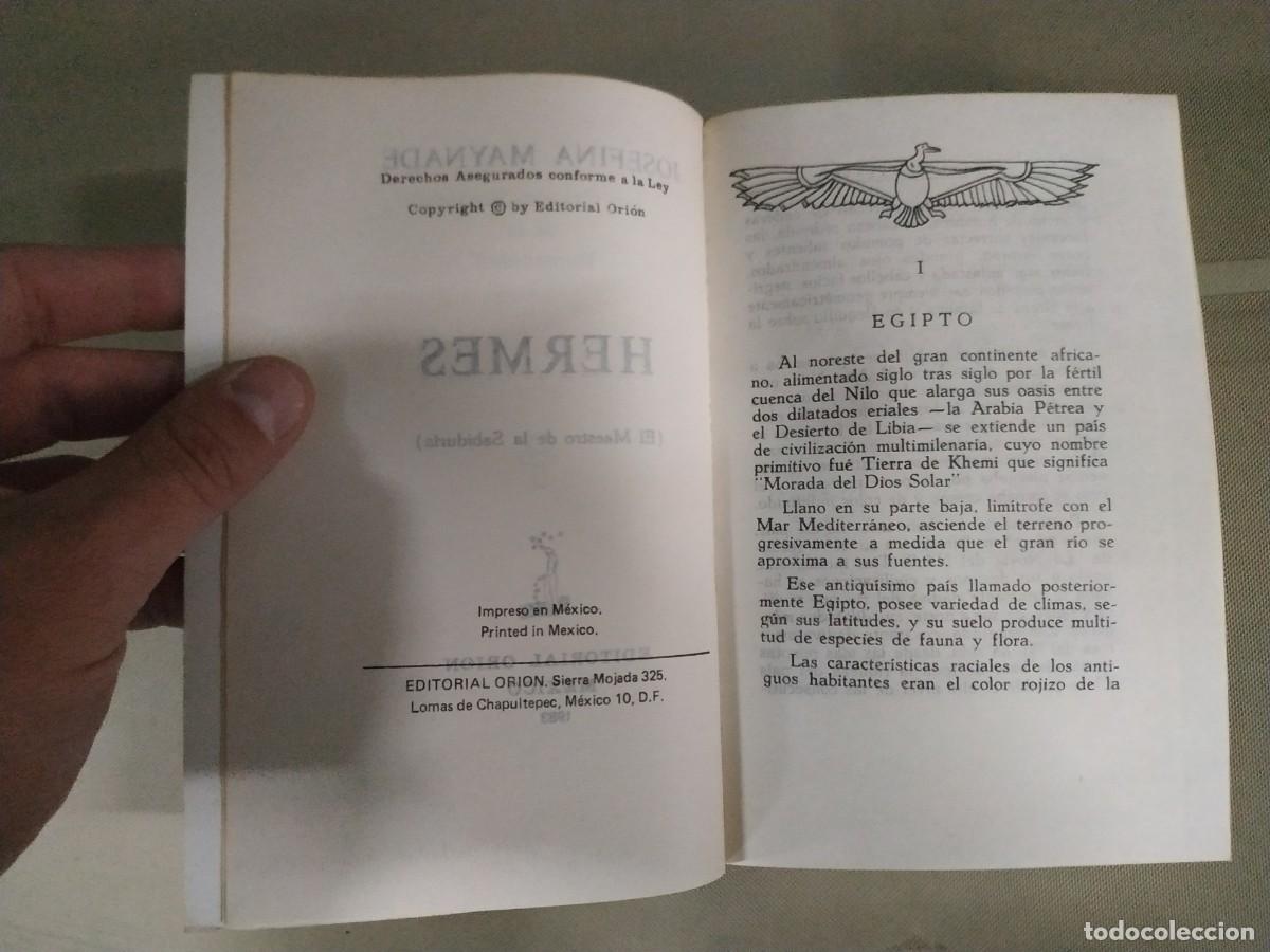 Libros de segunda mano: Hermes - Josefina Maynade. Ori&oacute;n M&eacute;xico - Foto 4