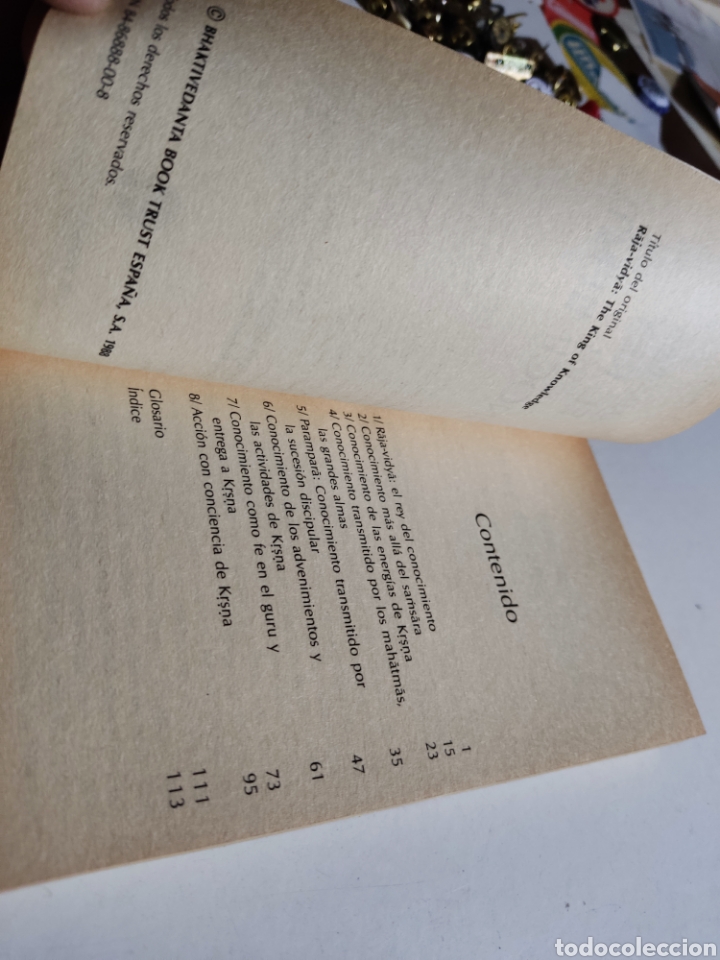 Libros de segunda mano: Libro el Rey del conocimiento,bhaktivedanta - Foto 3