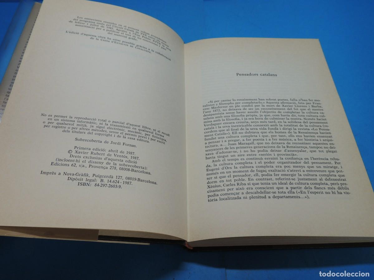Libros de segunda mano: PENSADORS CATALANS.- XAVIER RUBERT DE VENT&Oacute;S - Foto 5
