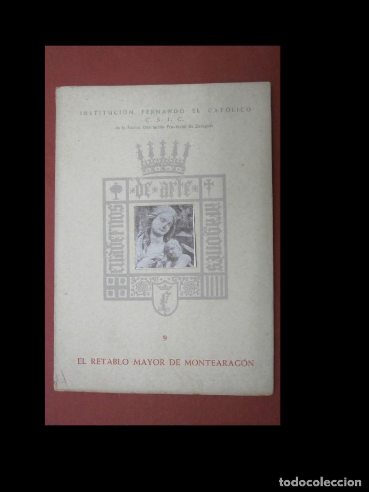 Libros de segunda mano: El retablo mayor de Montearag&oacute;n. Ricardo del Arco - Foto 1