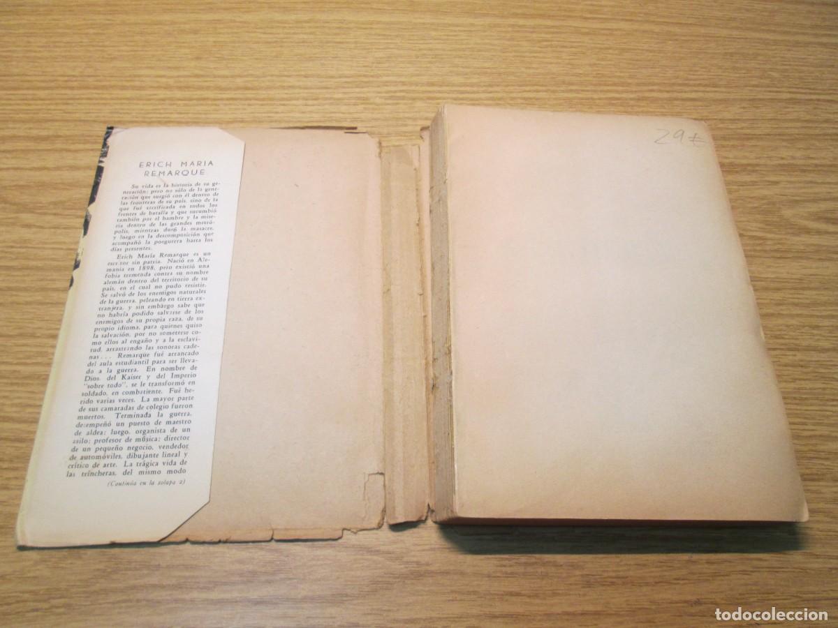 Libros de segunda mano: A LA DERIVA. ERICH MARIA REMARQUE. LOGOS EDITORES. 1954 - Foto 4