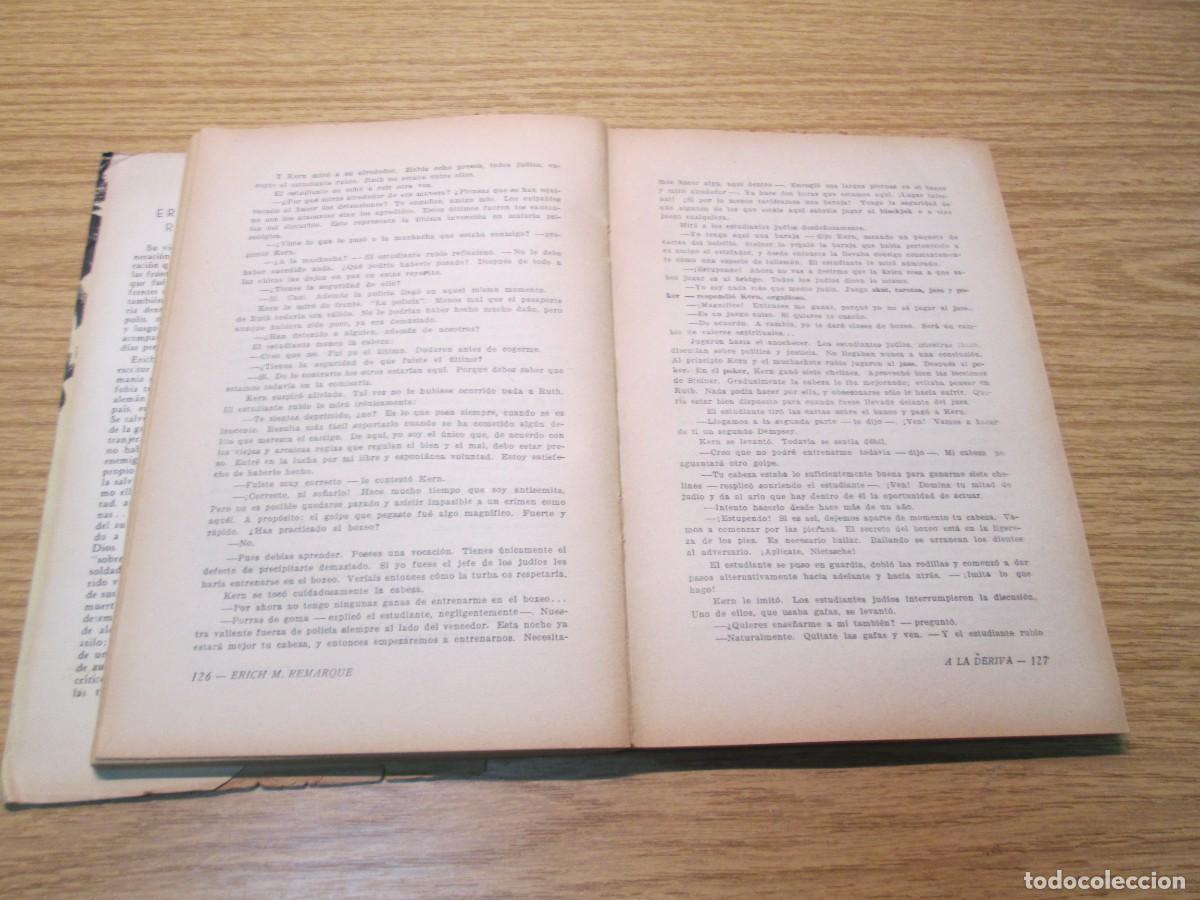 Libros de segunda mano: A LA DERIVA. ERICH MARIA REMARQUE. LOGOS EDITORES. 1954 - Foto 9
