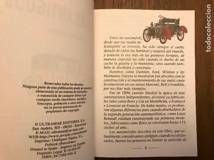 Libros de segunda mano: LIBRO COCHES ANTIGUOS , IBERLIBRO , A&Ntilde;O 1999 , EDITORS SA - Foto 3
