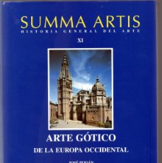 Libros de segunda mano: SUMMA ARTIS. VOL. XI. ARTE GOTICO DE LA EUROPA OCCIDENTAL SIGLOS XIII, XIV Y XV. Lote 373652684