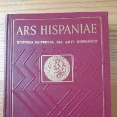Libros de segunda mano: CERAMICA Y VIDRIO. ARS HISPANIAE, HISTORIA DEL ARTE HISPÁNICO, ED. PLUS ULTRA 1952. RARO.. Lote 374081254