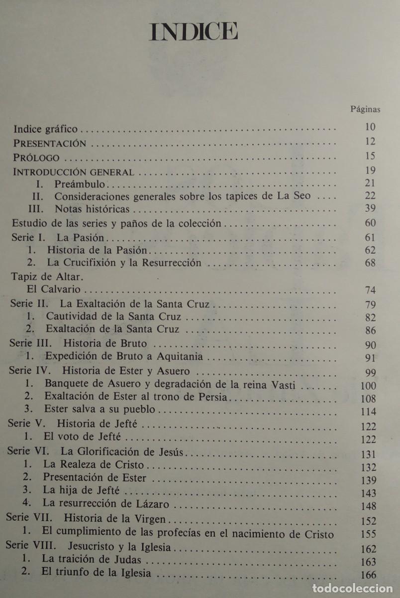 Libros de segunda mano: LOS TAPICES DE LA SEO DE ZARAGOZA --- VV.AA. 1985 - Foto 14