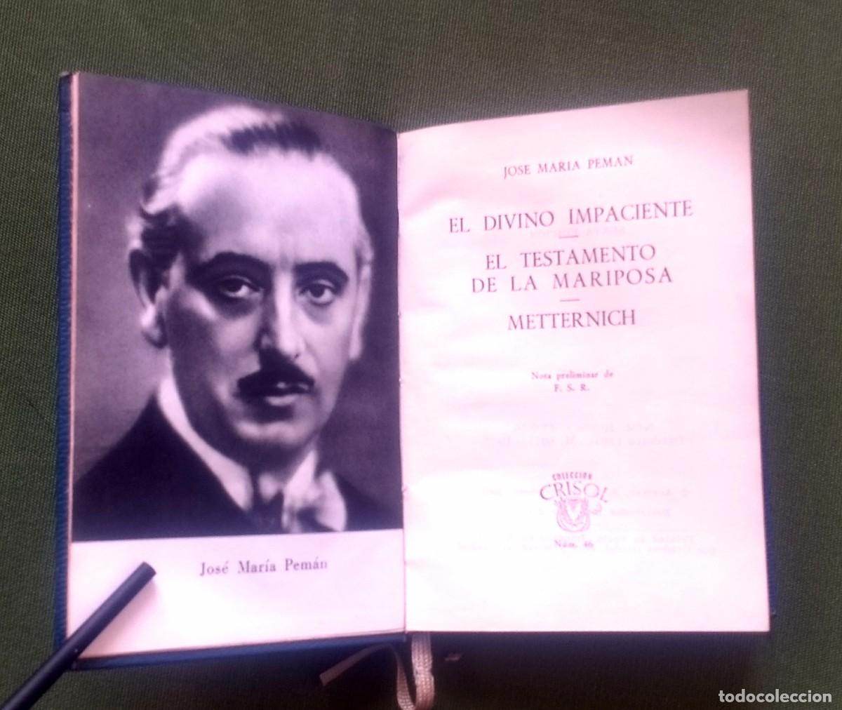 Libros de segunda mano: TRES COMEDIAS - PEMAN - CRISOL 46 - 1962 - Foto 2