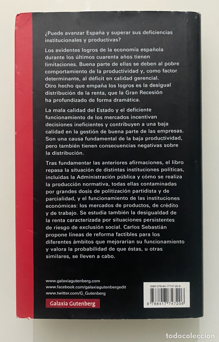 Libros de segunda mano: Para que Espa&ntilde;a avance - SEBASTI&Aacute;N, Carlos - Foto 2