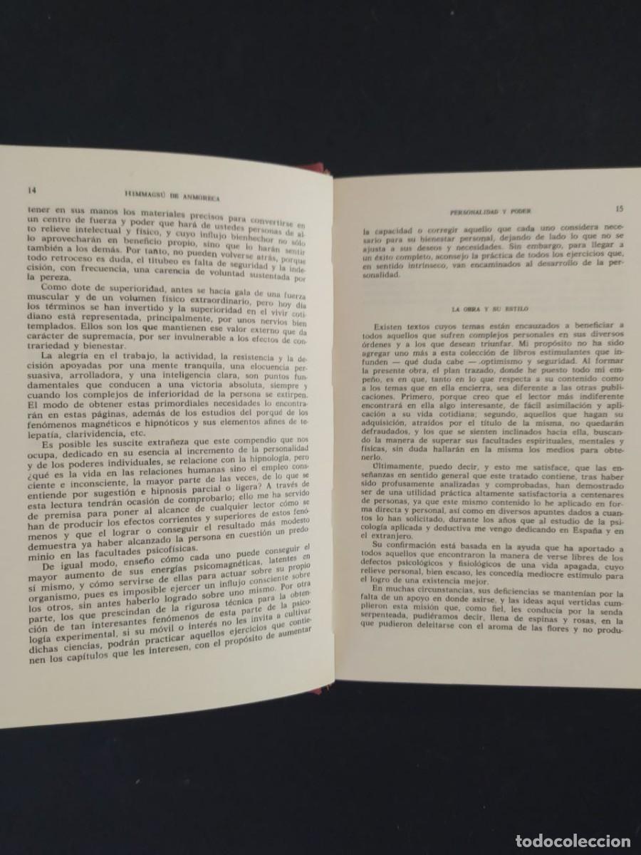 Libros de segunda mano: PERSONALIDAD Y PODER. HIMMAGSU DE ANMORECA. ED. IBERIA. 1978. - Foto 3