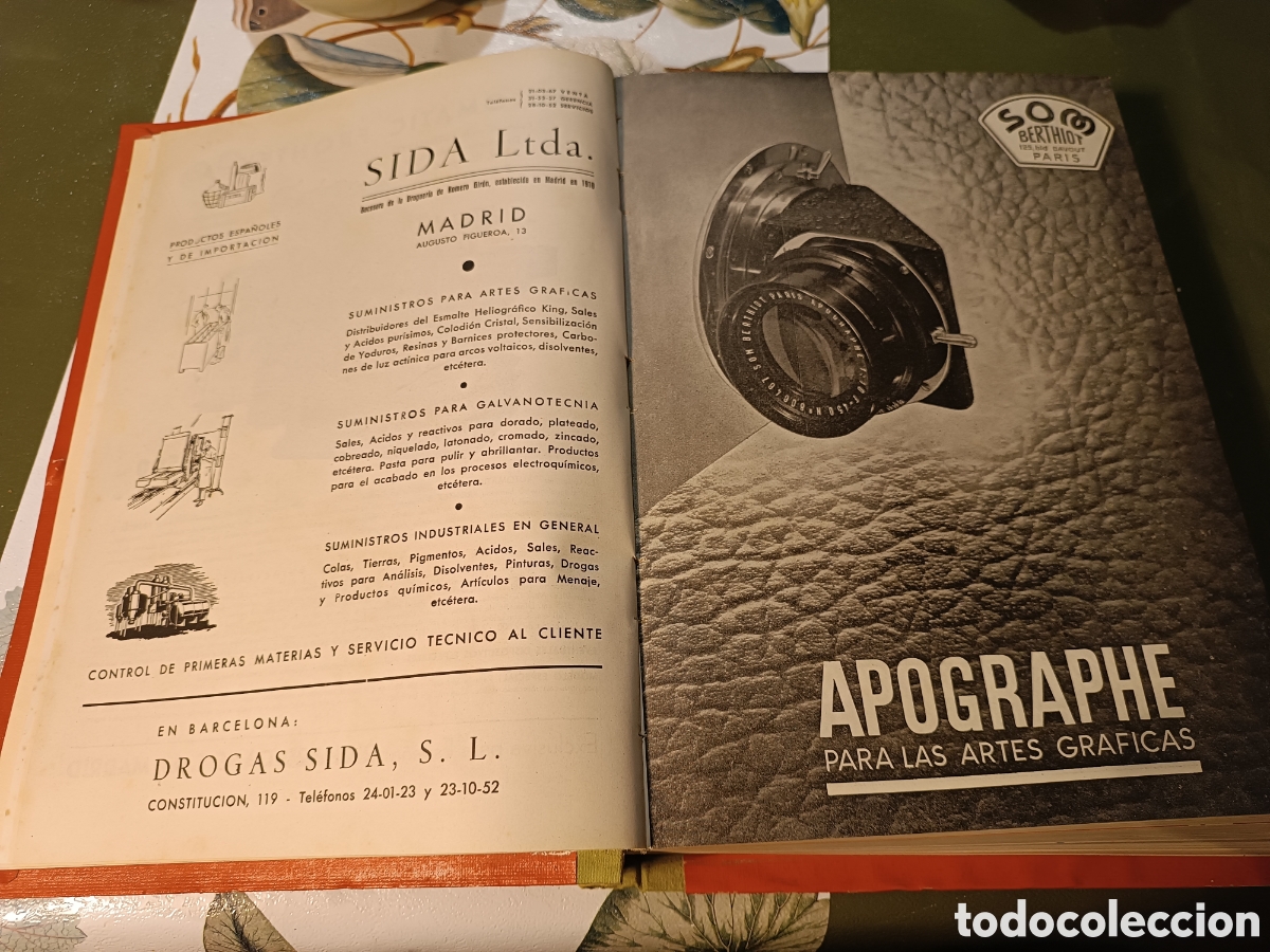 Libros de segunda mano: GRAFICAS, REVISTA DE LAS TECNICAS DEL LIBRO A&Ntilde;O COMPLETO 1952 - Foto 4