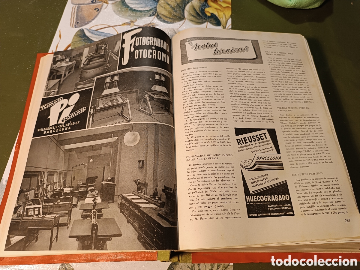 Libros de segunda mano: GRAFICAS, REVISTA DE LAS TECNICAS DEL LIBRO A&Ntilde;O COMPLETO 1952 - Foto 7
