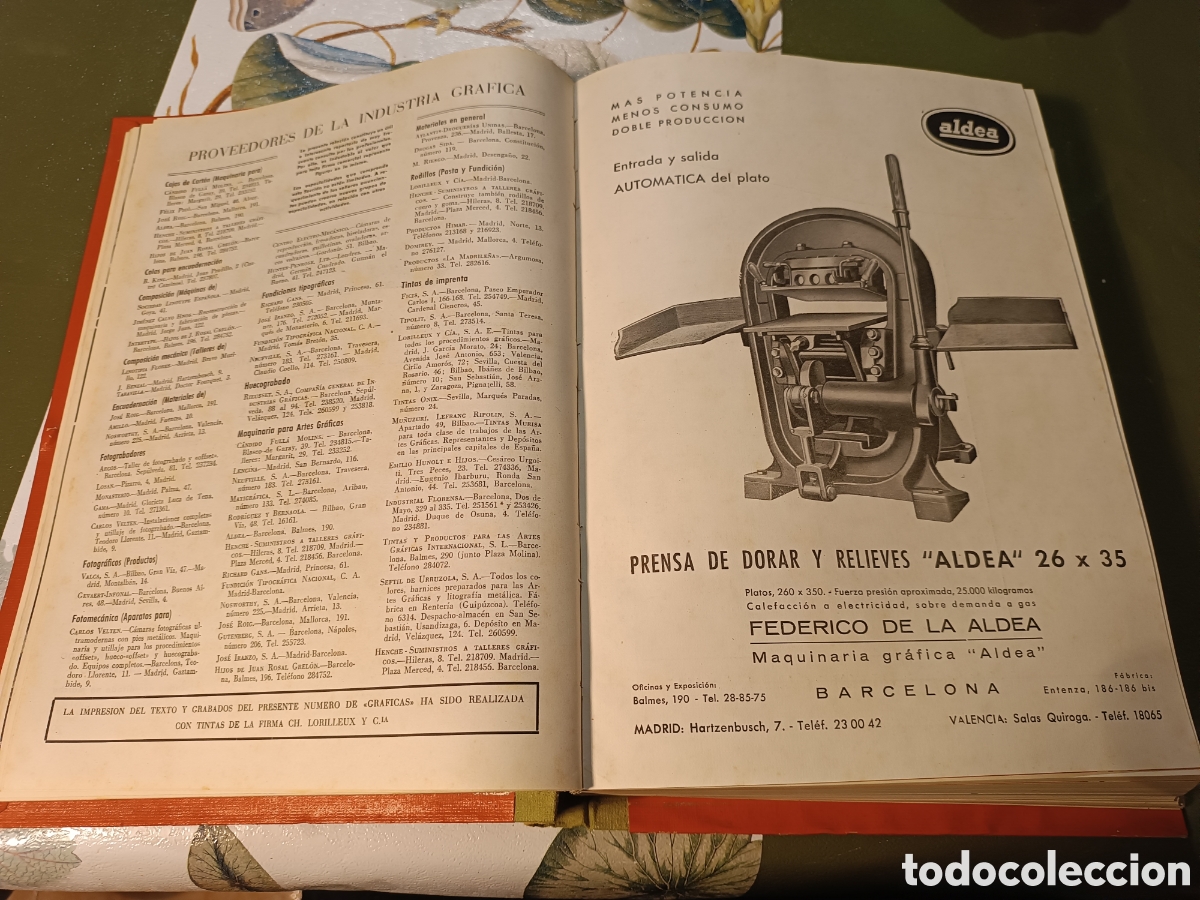 Libros de segunda mano: GRAFICAS, REVISTA DE LAS TECNICAS DEL LIBRO A&Ntilde;O COMPLETO 1952 - Foto 8