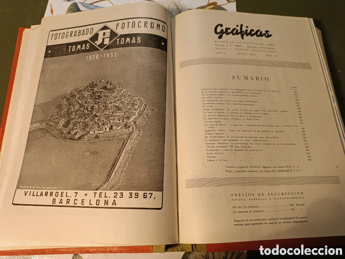Libros de segunda mano: GRAFICAS, REVISTA DE LAS TECNICAS DEL LIBRO A&Ntilde;O COMPLETO 1952 - Foto 14