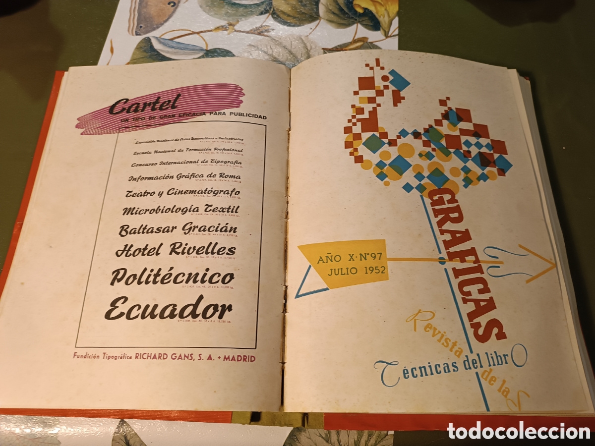 Libros de segunda mano: GRAFICAS, REVISTA DE LAS TECNICAS DEL LIBRO A&Ntilde;O COMPLETO 1952 - Foto 18