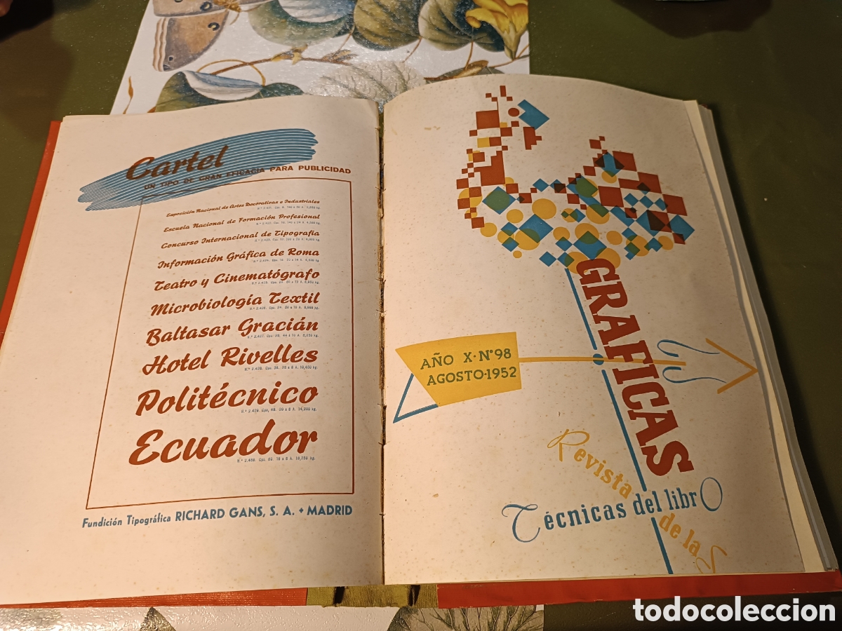 Libros de segunda mano: GRAFICAS, REVISTA DE LAS TECNICAS DEL LIBRO A&Ntilde;O COMPLETO 1952 - Foto 19