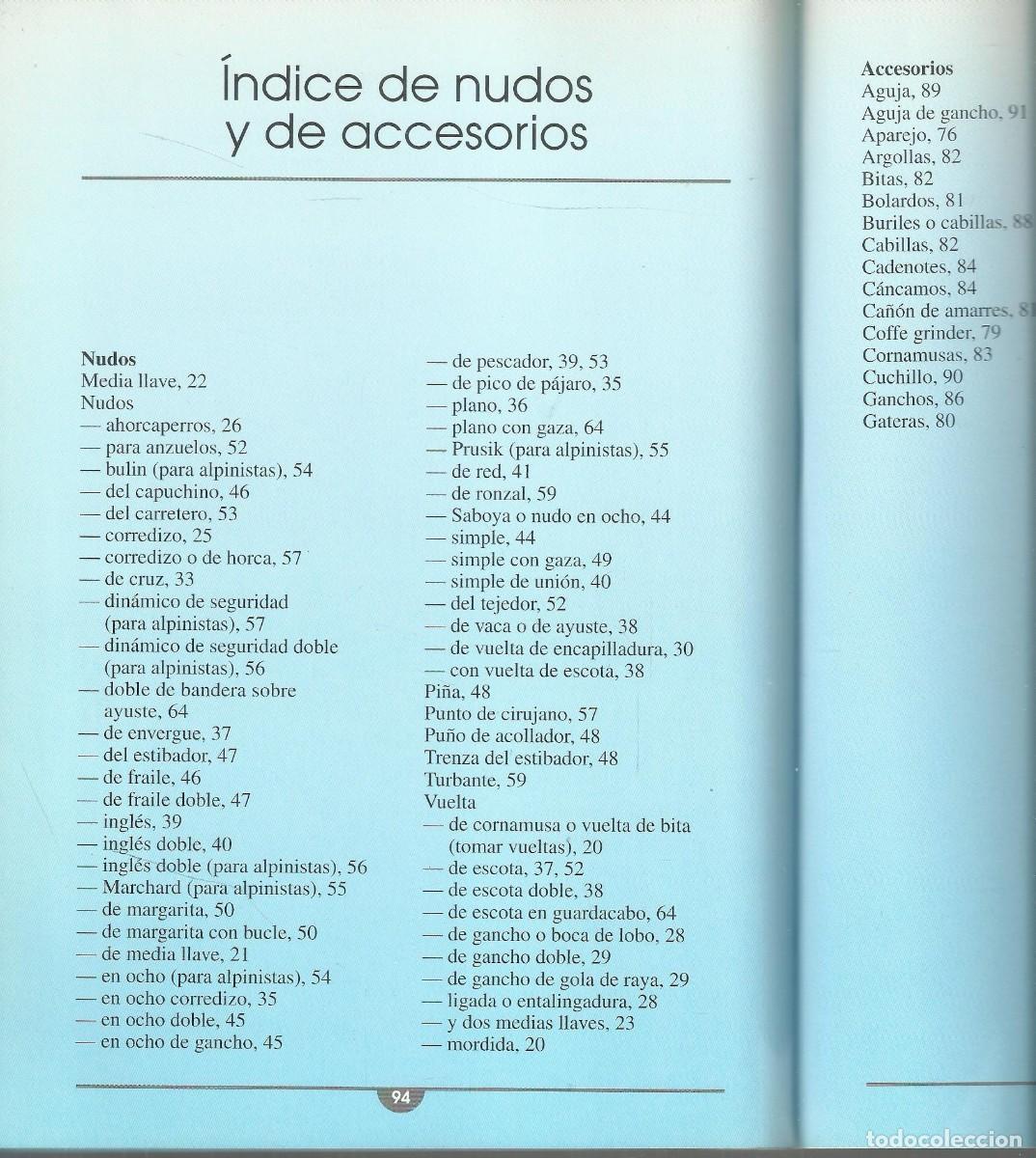 Libros de segunda mano: Nudos. C&oacute;mo hacer los nudos. Alessandro Sameri. Ed. de Vecchi. Bcn 2004, 97 p&aacute;g - Foto 3
