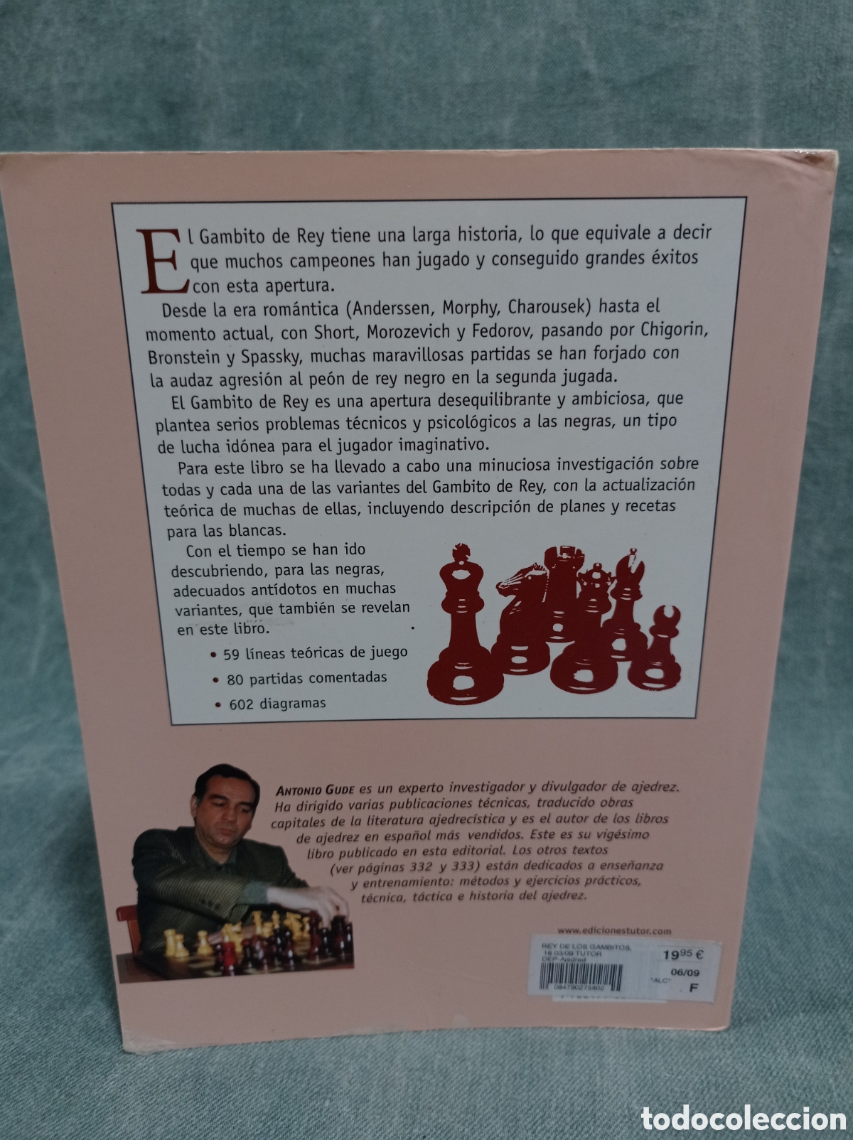 Libros de segunda mano: EL REY DE LOS GAMBITOS - ANTONIO GUDE - ED. TUTOR - MANUAL DE AJEDREZ - Foto 5