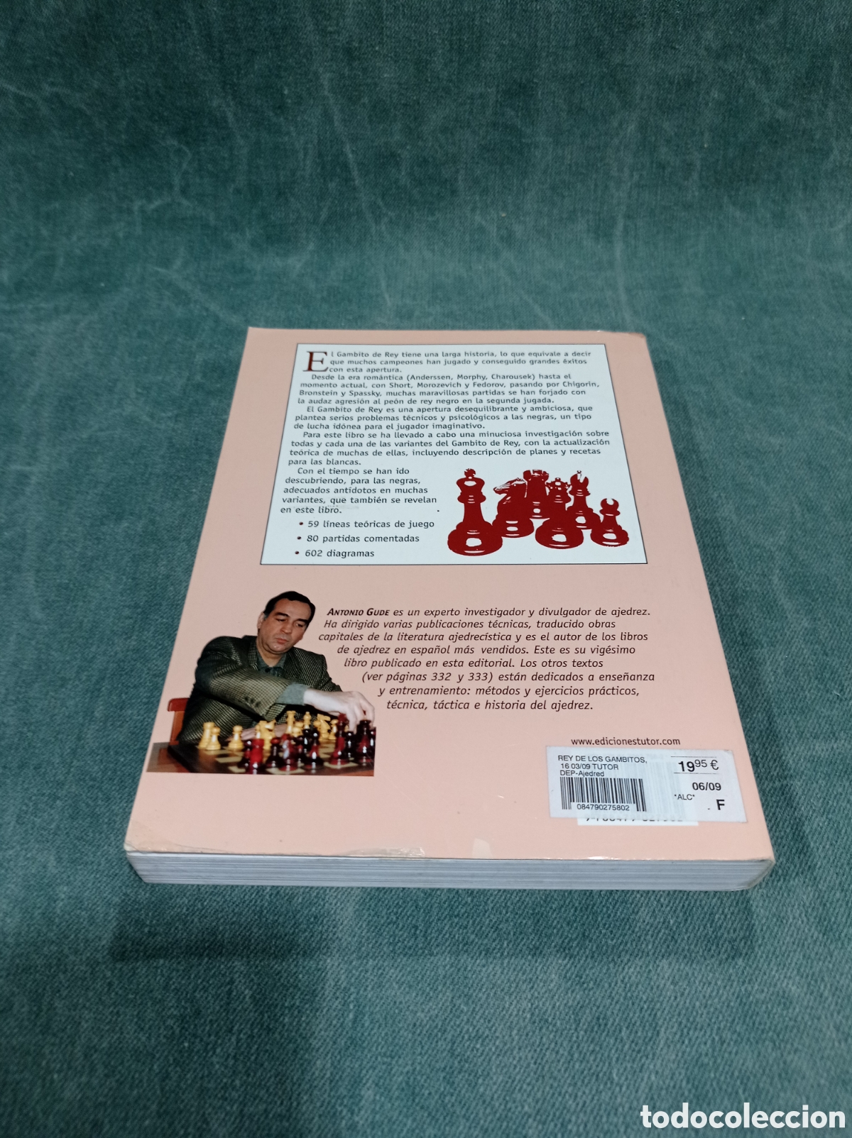 Libros de segunda mano: EL REY DE LOS GAMBITOS - ANTONIO GUDE - ED. TUTOR - MANUAL DE AJEDREZ - Foto 6
