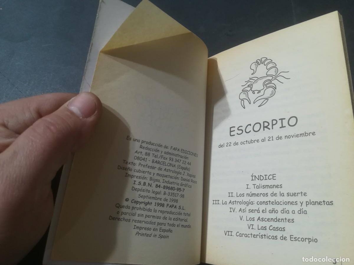 Libros de segunda mano: HOROSCOPO ESCORPIO 1999 / VILAFRANCA / A&Ntilde;55 - Foto 5
