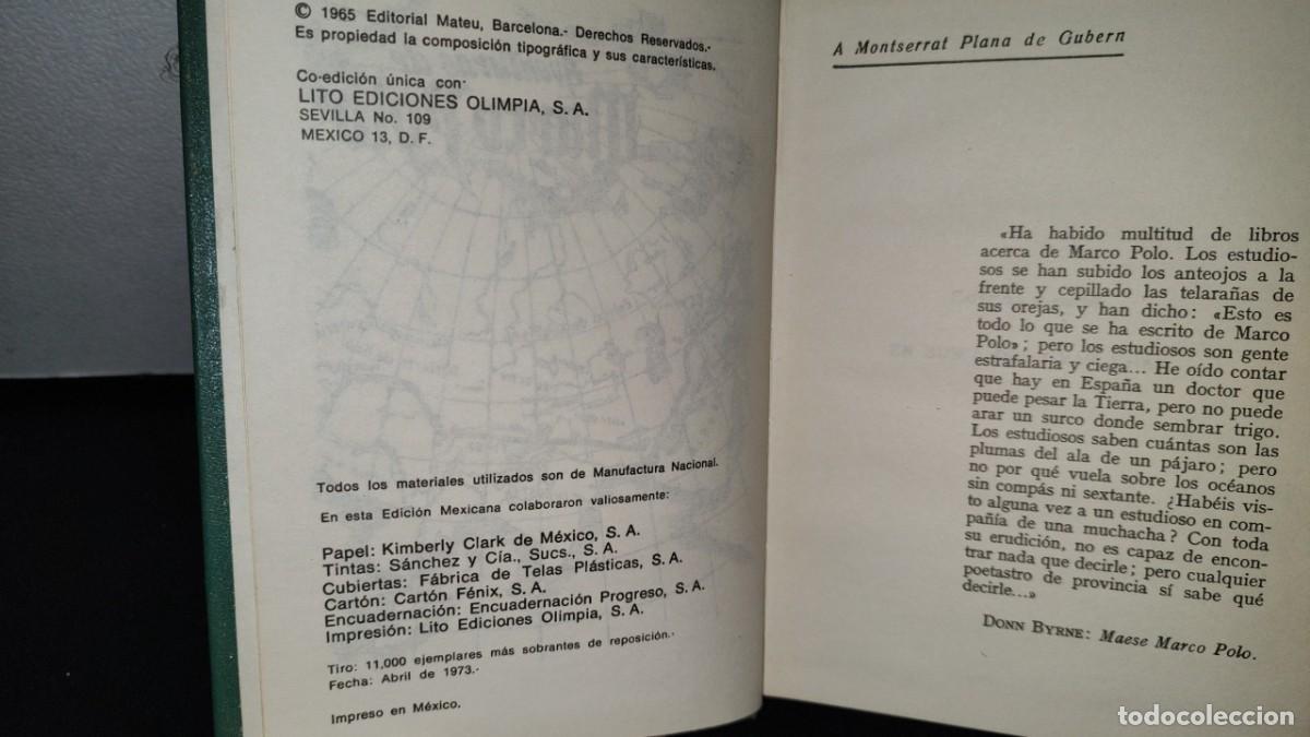 Libros de segunda mano: 41- AVENTURAS DE MARCO POLO - 1973 - Foto 4
