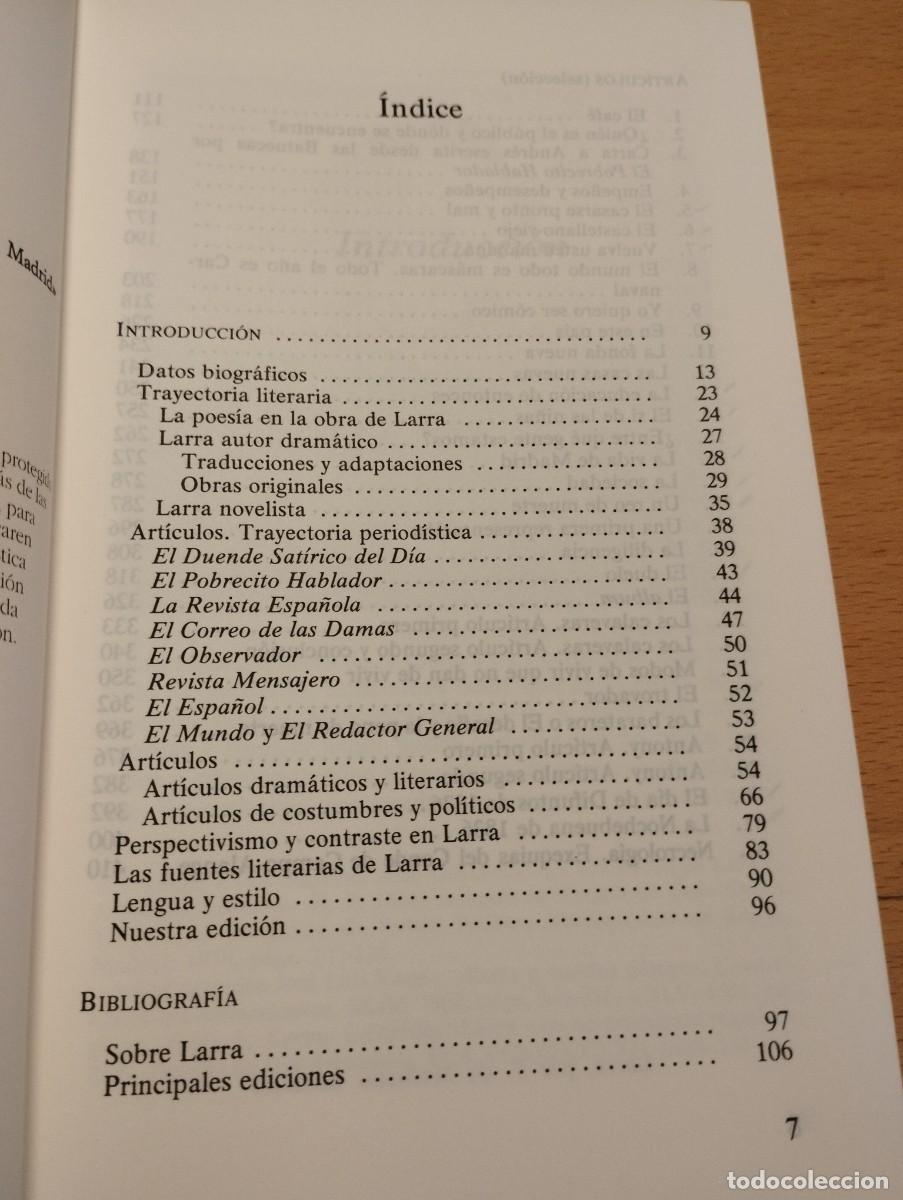 Libros de segunda mano: ART&Iacute;CULOS (MARIANO JOS&Eacute; DE LARRA) - Foto 3