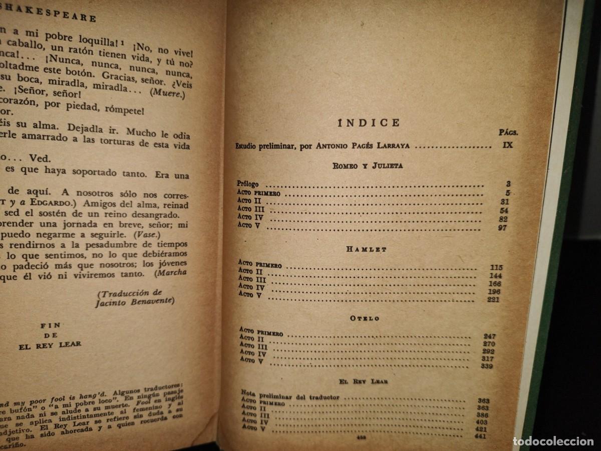 Libros de segunda mano: 41- LOS CL&Aacute;SICOS. SHAKESPEARE. TRAGEDIAS - Foto 5