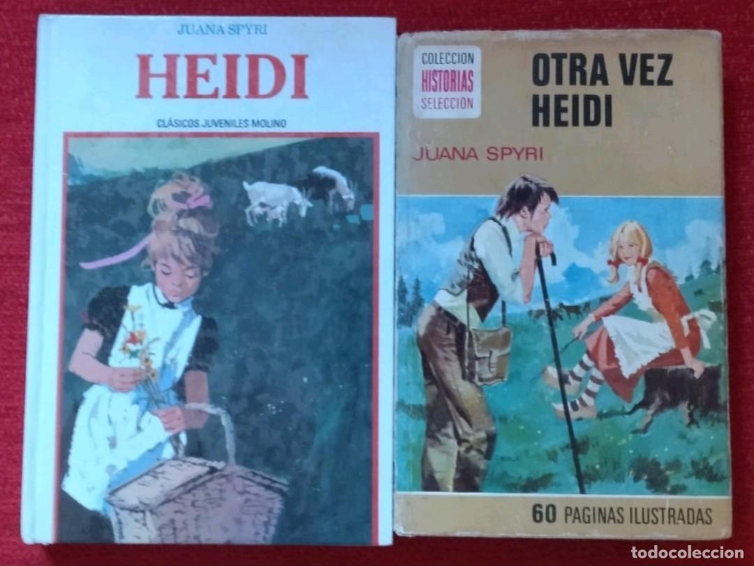 Libros de segunda mano: Heidi y Otra Vez Heidi. Juana Spyri. Tapas duras. - Foto 1