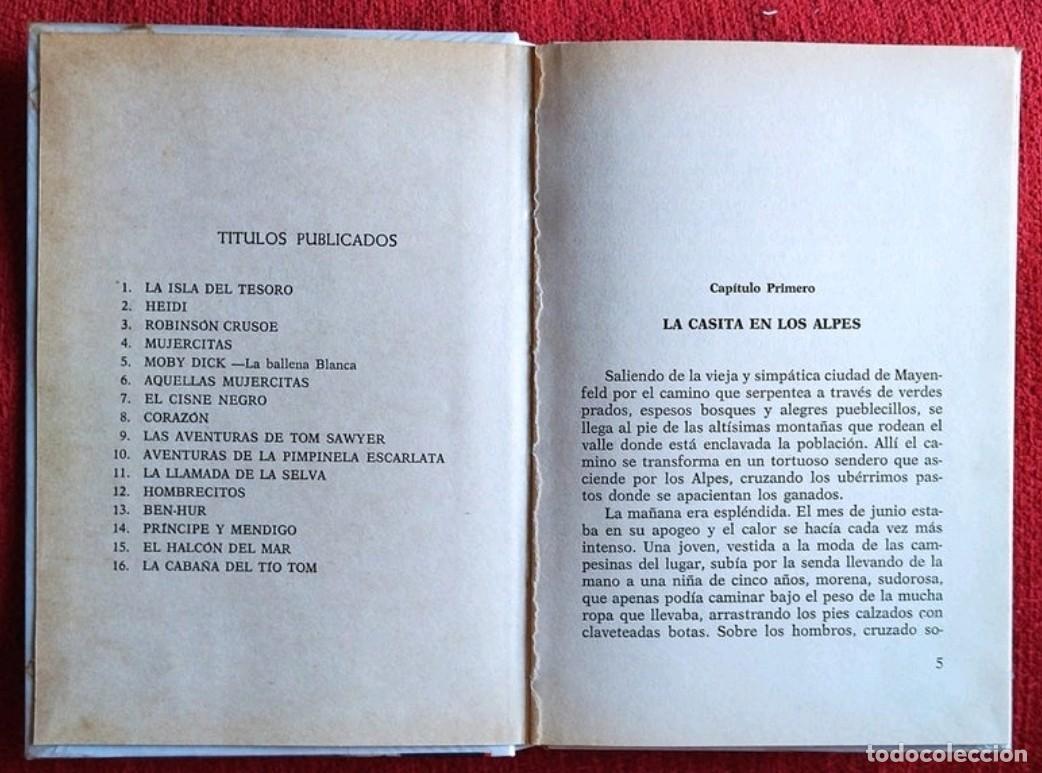 Libros de segunda mano: Heidi y Otra Vez Heidi. Juana Spyri. Tapas duras. - Foto 3