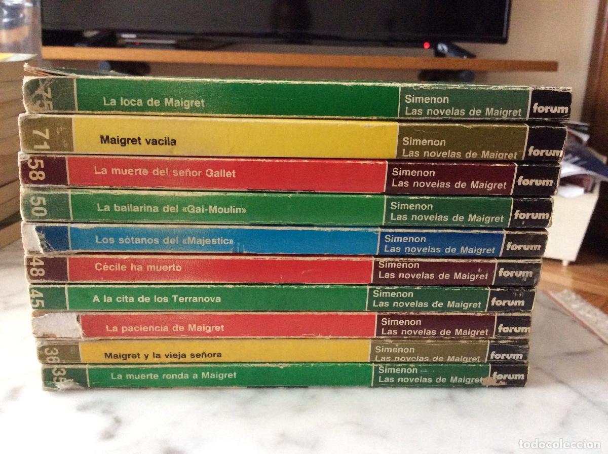 Libros de segunda mano: LOTE DE 10 NOVELAS DE MAIGRET - SIMENON (2) - Foto 1