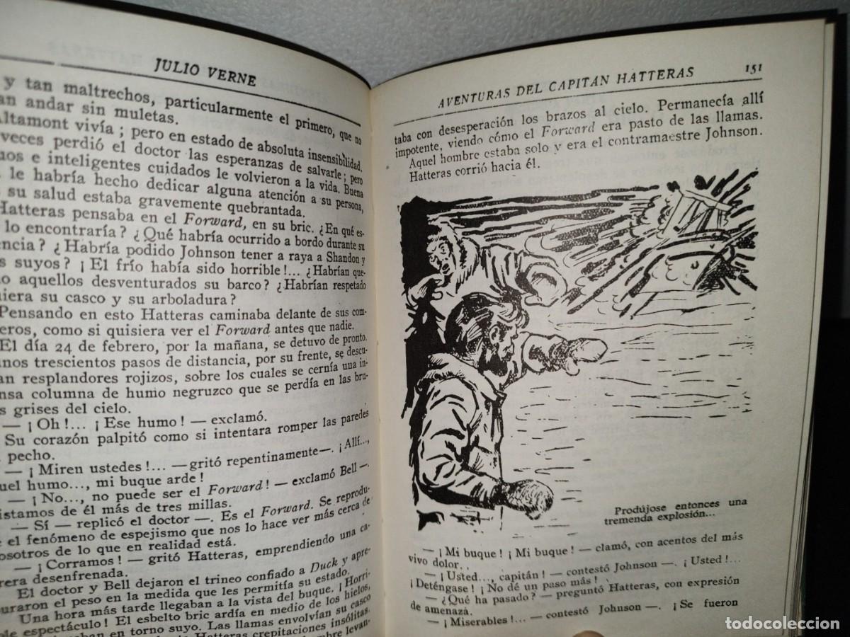 Libros de segunda mano: 41- JULIO VERNE. AVENTURAS DEL CAPIT&Aacute;N HATTERAS - Foto 6