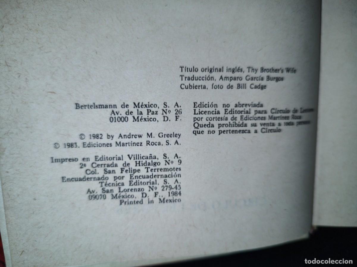 Libros de segunda mano: 41- LA MUJER DE TU HERMANO - ANDREW M. GREELEY - Foto 5