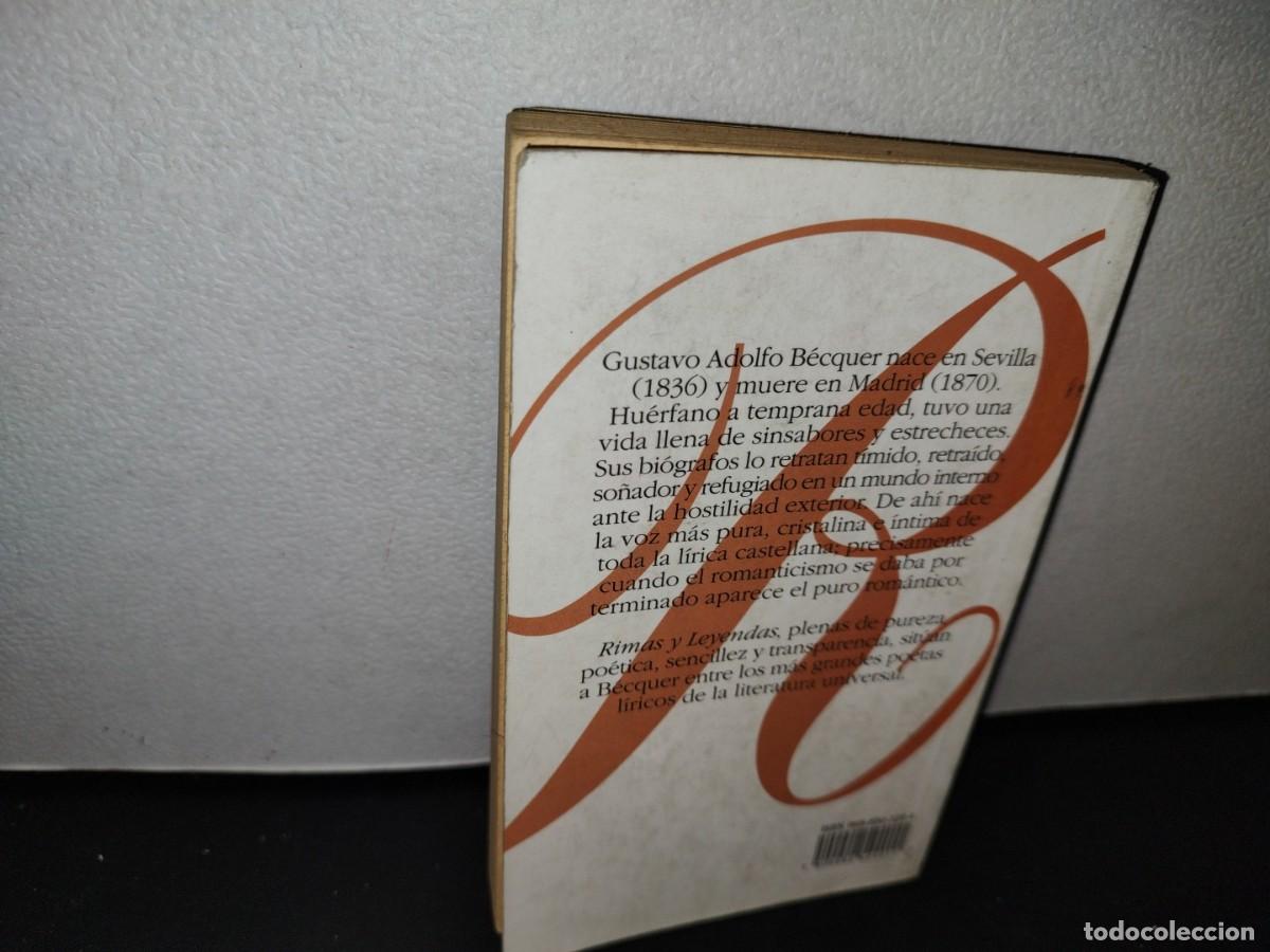 Libros de segunda mano: 42- RIMAS Y LEYENDAS. GUSTAVO ADOLFO BECQUER - Foto 3