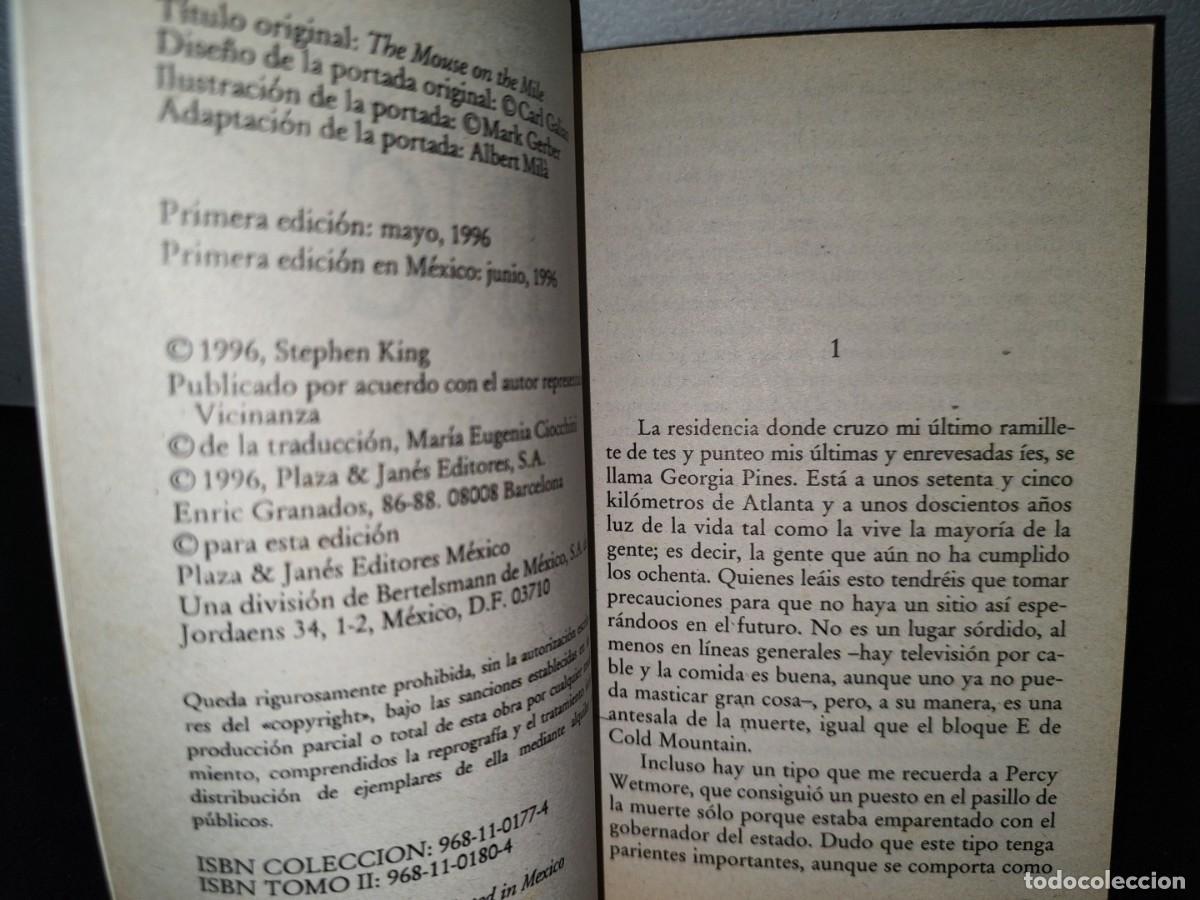 Libros de segunda mano: 42- STEPHEN KING. EL PASILLO DE LA MUERTE. UN RATPON EN EL PASILLO. 2A. PARTE - Foto 4