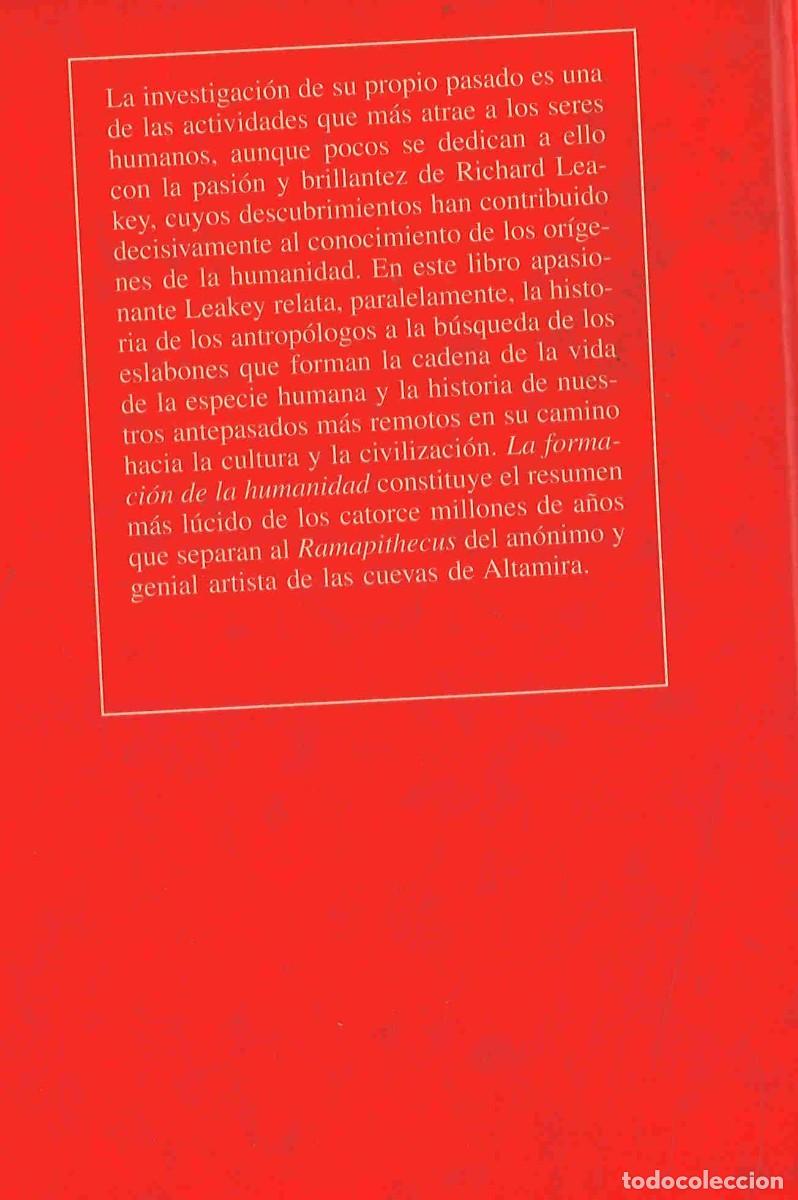 Libros de segunda mano: La formaci&oacute;n de la humanidad. Richard Leakey. 1993 - Foto 2